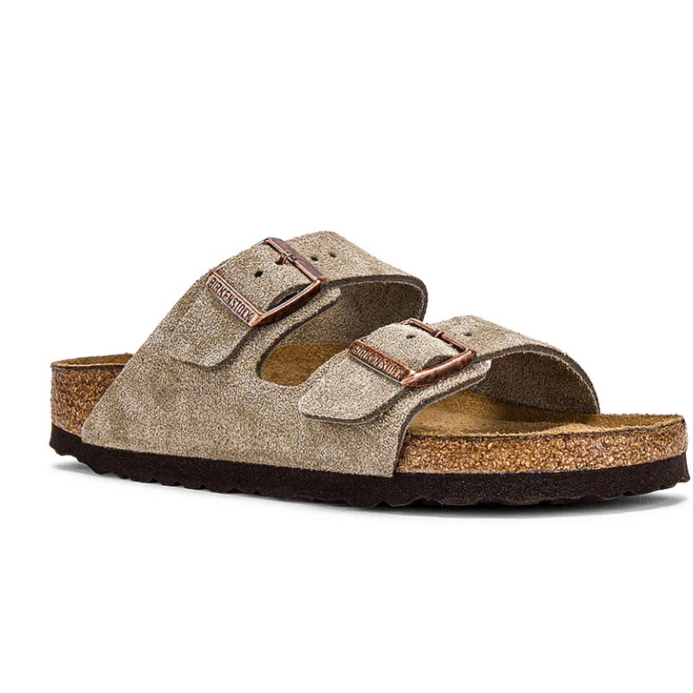 Birkenstock Arizona Soft Footbed Sandal Taupe Suede